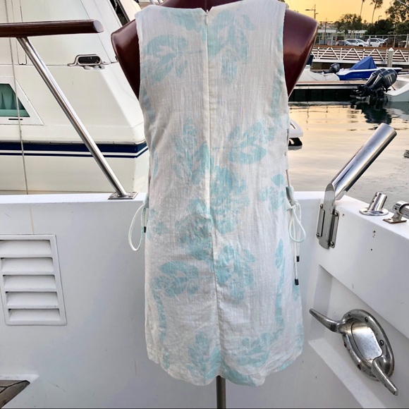 Free People Cotton Dress w floral print&side ties - Picture 4 of 5